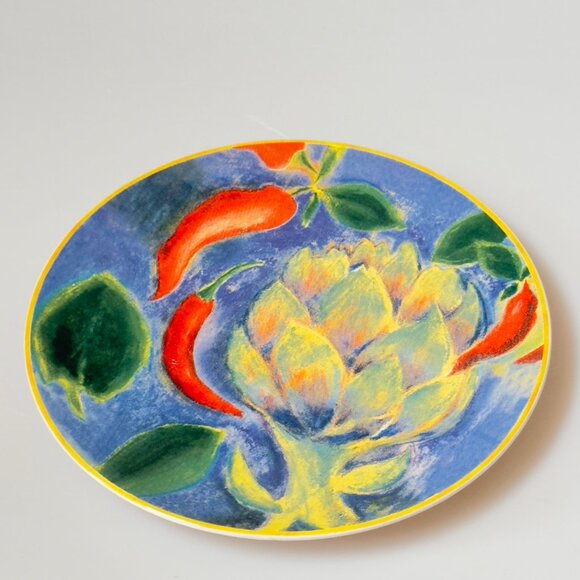 Certified International Provence Linda Montgonery Hand-Painted Set of 4 Plates - Picture 10 of 16